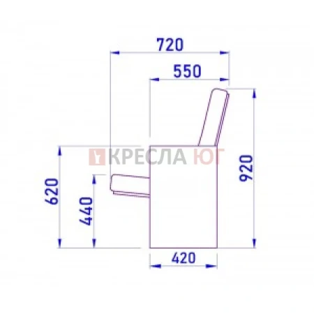 Кресло Квадро Текс